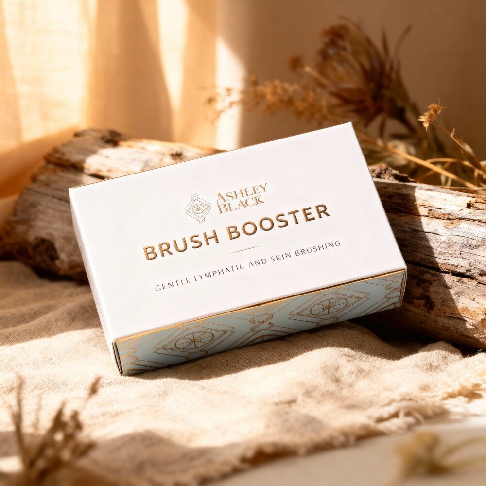 Ashley Black - Brush Booster - For Gentle Lymphatic And Skin Brushing NIB